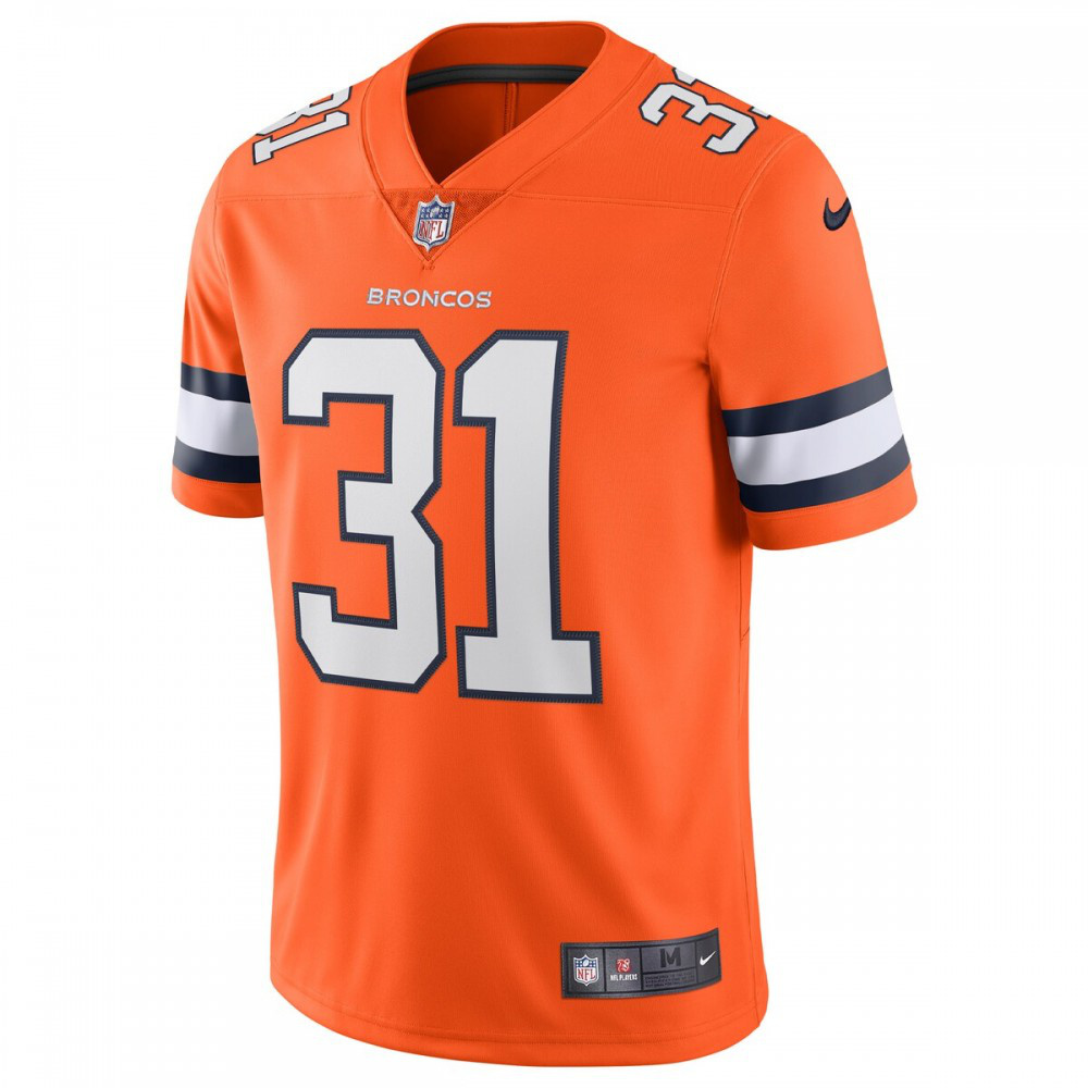 Justin Simmons Denver Broncos Nike Alternate Vapor Limited Jersey - Orange-Profan Arena